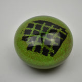 Green and Black Heart Paperweight