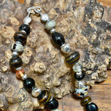Glass Bead and Silver Necklace xvi