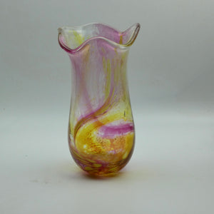 Pink and Yellow Freeform  "Demo" Vase