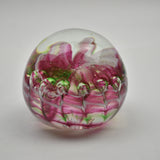 Pink and Green  "Bubble" Paperweight