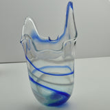 Blue and White Freeform  "Demo" Vase