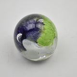 Green, Purple and White   "Demo" Paperweight xx