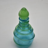 Turquoise and Green Spiral Scent Bottle