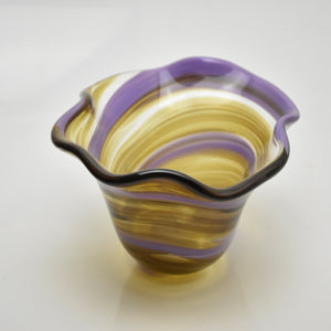 Lilac and Brown,  Open, Oval "Demo" Vase xxxvi