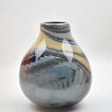 Strata Vase in Shades of Grey and Apricot