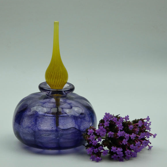 Purple and Yellow Squat Scent Bottle