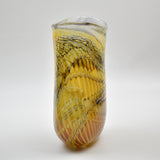 Pheasant Feather Oval Vase