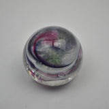 Pink, white and purple "Demo" Paperweight vii