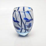 "Winter Birch" Vase With Heavy Clear Glass Base