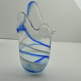 Blue and White Freeform  "Demo" Vase