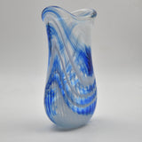 Blue and White Oval Freeform "Demo" Vase xxxi