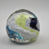 White, turquoise, Black and Green  "Demo" Paperweight viii