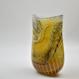 Pheasant Feather Oval Vase