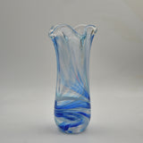 Blue, Turquoise and White Freeform "Demo" Vase xxii