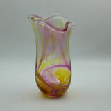 Pink and Yellow Freeform  "Demo" Vase