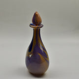 Lilac, Apricot and Blue Oval Scent Bottle
