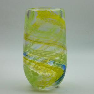 Green, Blue & Yellow  "Demo" Vase