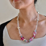Glass Bead and Silver Necklace xiv