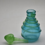 Turquoise and Green Spiral Scent Bottle