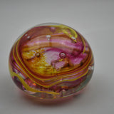 Pink and Yellow "Demo" Paperweight i