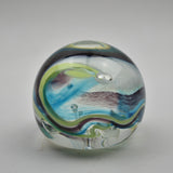 White, turquoise, Black and Green  "Demo" Paperweight xxviii