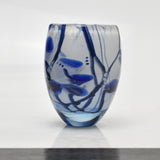 "Winter Birch" Vase With Heavy Clear Glass Base
