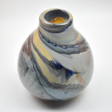 Strata Vase in Shades of Grey and Apricot