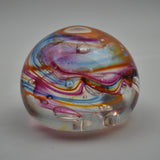 Pink, blue and orange "Demo" Paperweight xiv