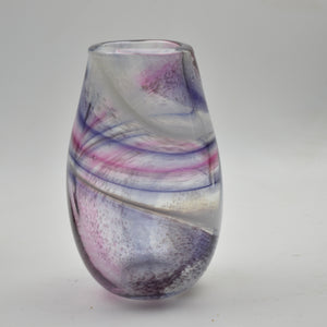 Purple, Pink and White Teardrop  "Demo" Vase