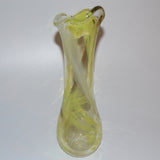 Green & White Tall, Freeform "Demo" Vase