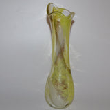 Green & White Tall, Freeform "Demo" Vase