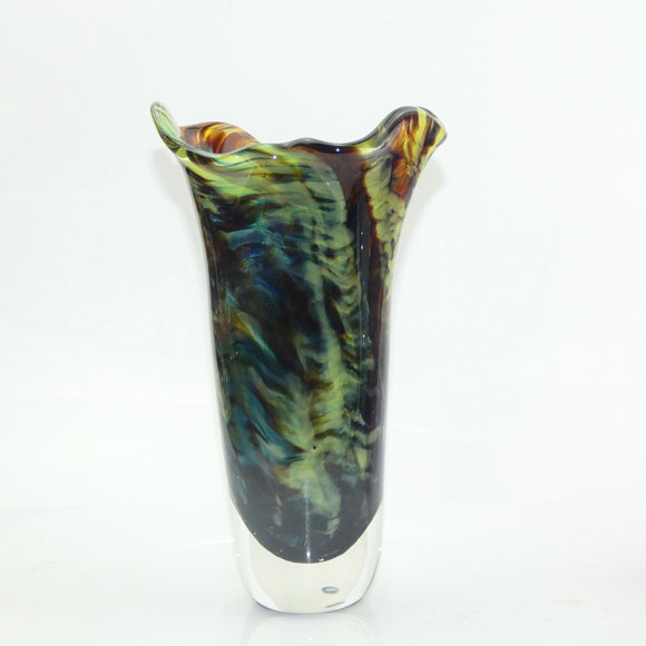 Rain Forest Oval Freeform Vase