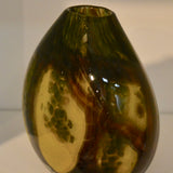 Yellow "Tree" Oval Vase