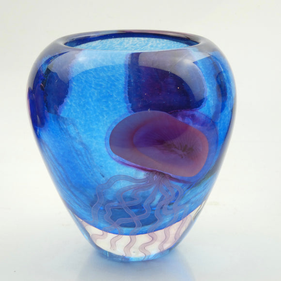 Blue Jellyfish  Open Vase