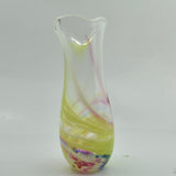 Pink, Green, Blue and White Freeform  "Demo" Vase