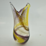 Black and Yellow  Freeform  "Demo" Vase