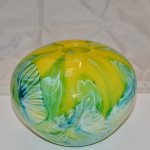 Large "Spring Rain" Spherical Vase