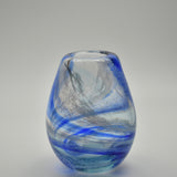 Blue, Turquoise & White  "Demo" Vase