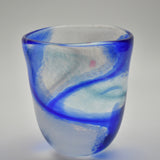 Blue, Turquoise & White Open  "Demo" Vase
