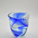Blue, Turquoise & White Open  "Demo" Vase