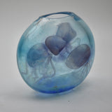 Jellyfish Oval Vase in Turquoise