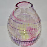 Rainbow Colours Striped Vase