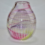 Rainbow Colours Striped Vase