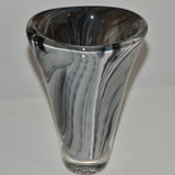 Strata Oval Vase in Shades of Grey