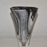 Strata Oval Vase in Shades of Grey