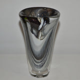 Strata Oval Vase in Shades of Grey