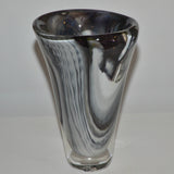 Strata Oval Vase in Shades of Grey