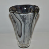 Strata Oval Vase in Shades of Grey