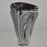 Strata Oval Vase in Shades of Grey