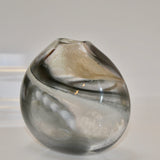 Smoky Oval "Flow" Vase